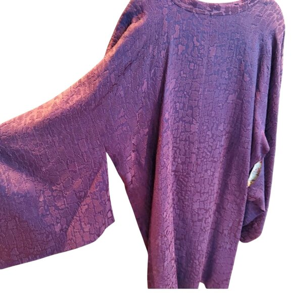 Dollz and Dames Burgandy Japanes Kimono Dress o/s - Picture 6 of 6